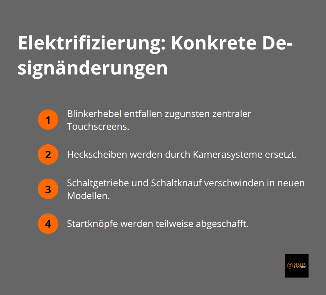 Vier prägnante Designänderungen durch die Elektrifizierung moderner Fahrzeuge.