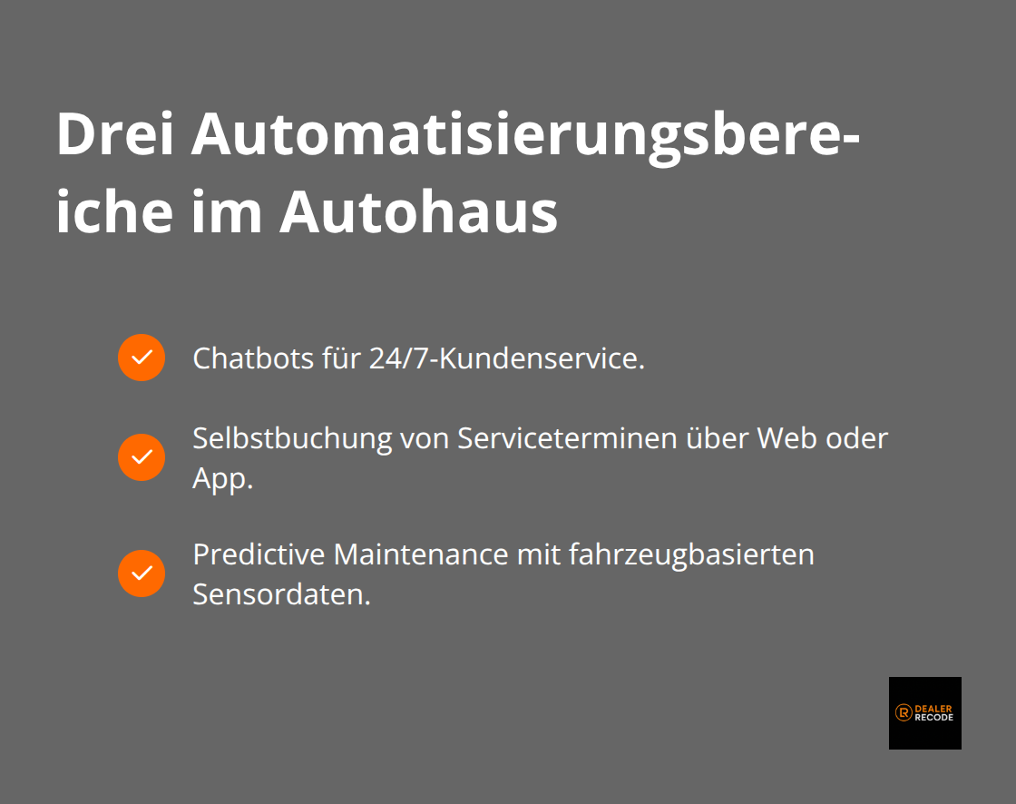 Checkliste zentraler Automatisierungsbereiche für Kundenservice und Aftersales - automobilindustrie automatisierung