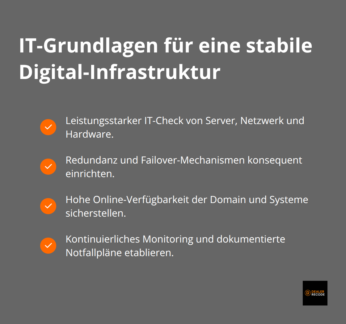 Checkliste zentraler IT-Maßnahmen für digitale Autohäuser in Deutschland