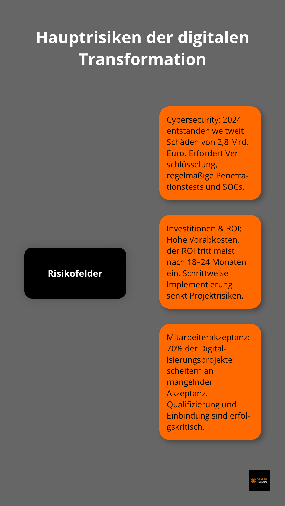 Darstellung der zentralen Risikofelder mit kurzen Erläuterungen - digitalisierung