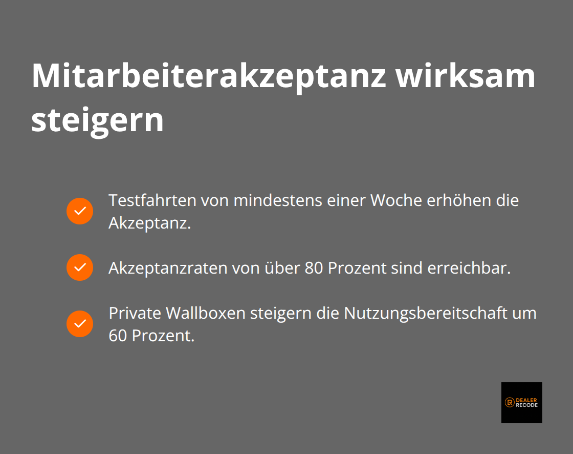 Maßnahmen und Effekte zur Erhöhung der E-Mobilitätsakzeptanz - e-mobilität ladeinfrastruktur