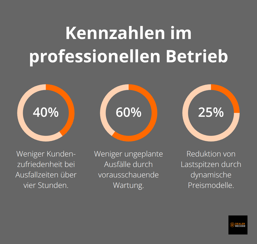 Prozentuale Effekte zentraler Betriebsmaßnahmen - ladeinfrastruktur