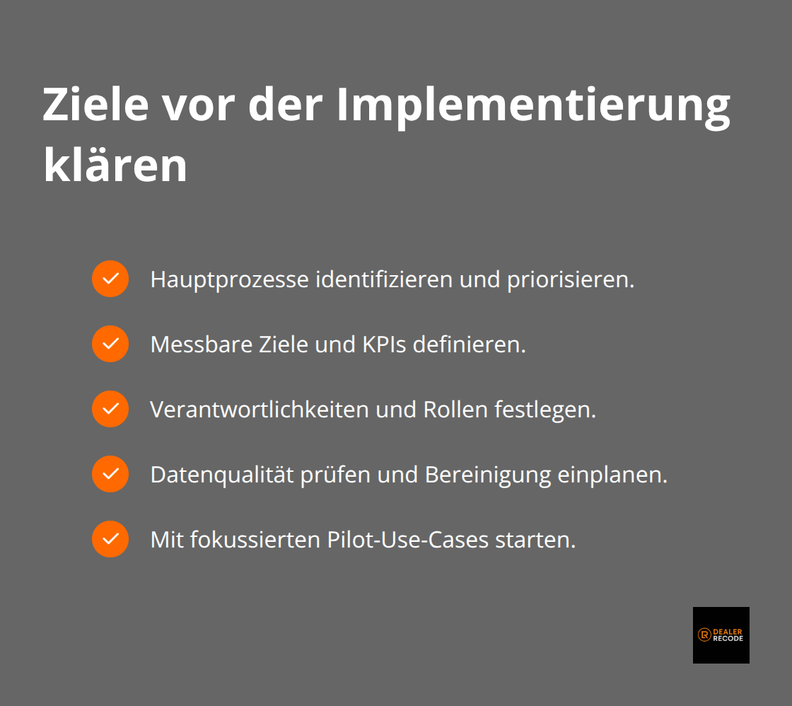Checkliste für Autohäuser vor dem Start der Marketing-Automatisierung