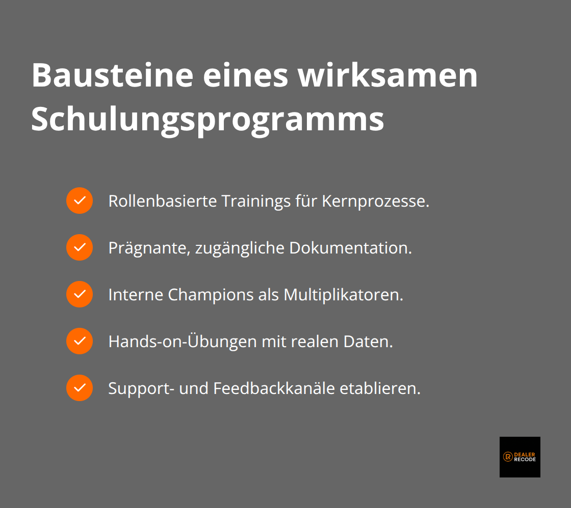Checkliste zentraler Schulungs- und Enablement-Maßnahmen für ERP-Einführungen - unternehmensberatung digitale transformation